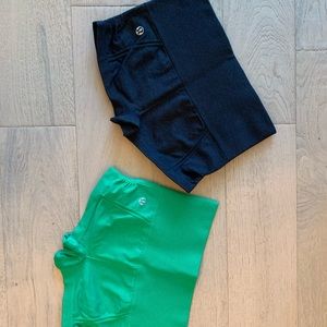 Lululemon yoga shorts (2pair)